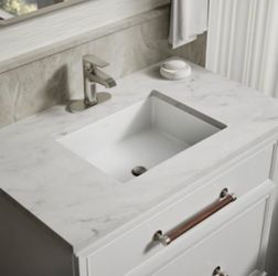 Kohler cursiva under mount bathroom sink