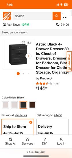Wooden Drawer Cabinet 4 Drawers gavetero de madera $40