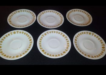 Corelle Golden Butterfly Saucers