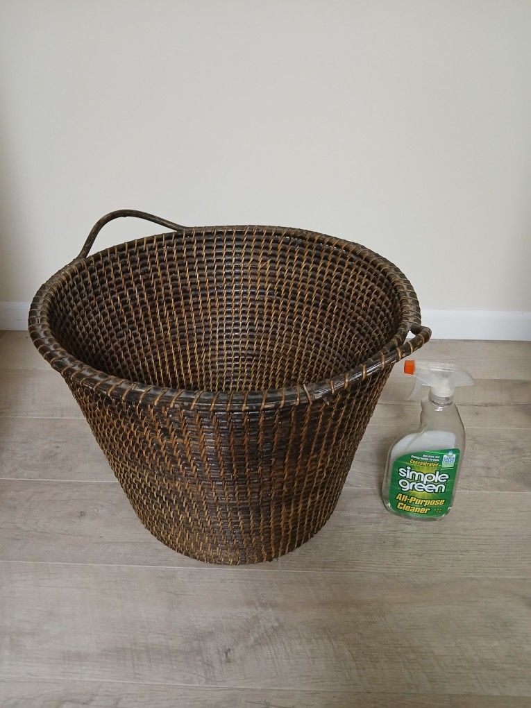 Rattan  Indonesian  basket Bali basket Tribal basket Boho wicker basket