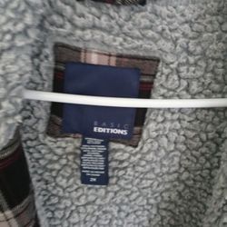 2XL Mens Flannel Coat