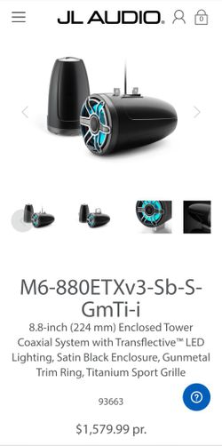 JL Audio M6 8.8 Titanium Tower Speakers