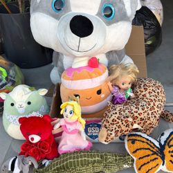 Plushy’s Plushy’s Plushy’s And A Doll