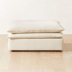 Mattea Neutral Performance Fabric Ottoman