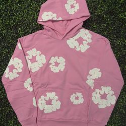 Denim Tears The Cotton Wreath Sweatshirt Pink Hoodie