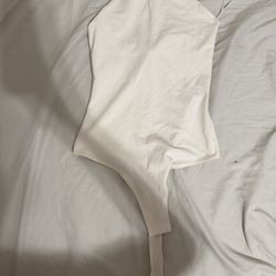 h&m bodysuit bikini white size XS