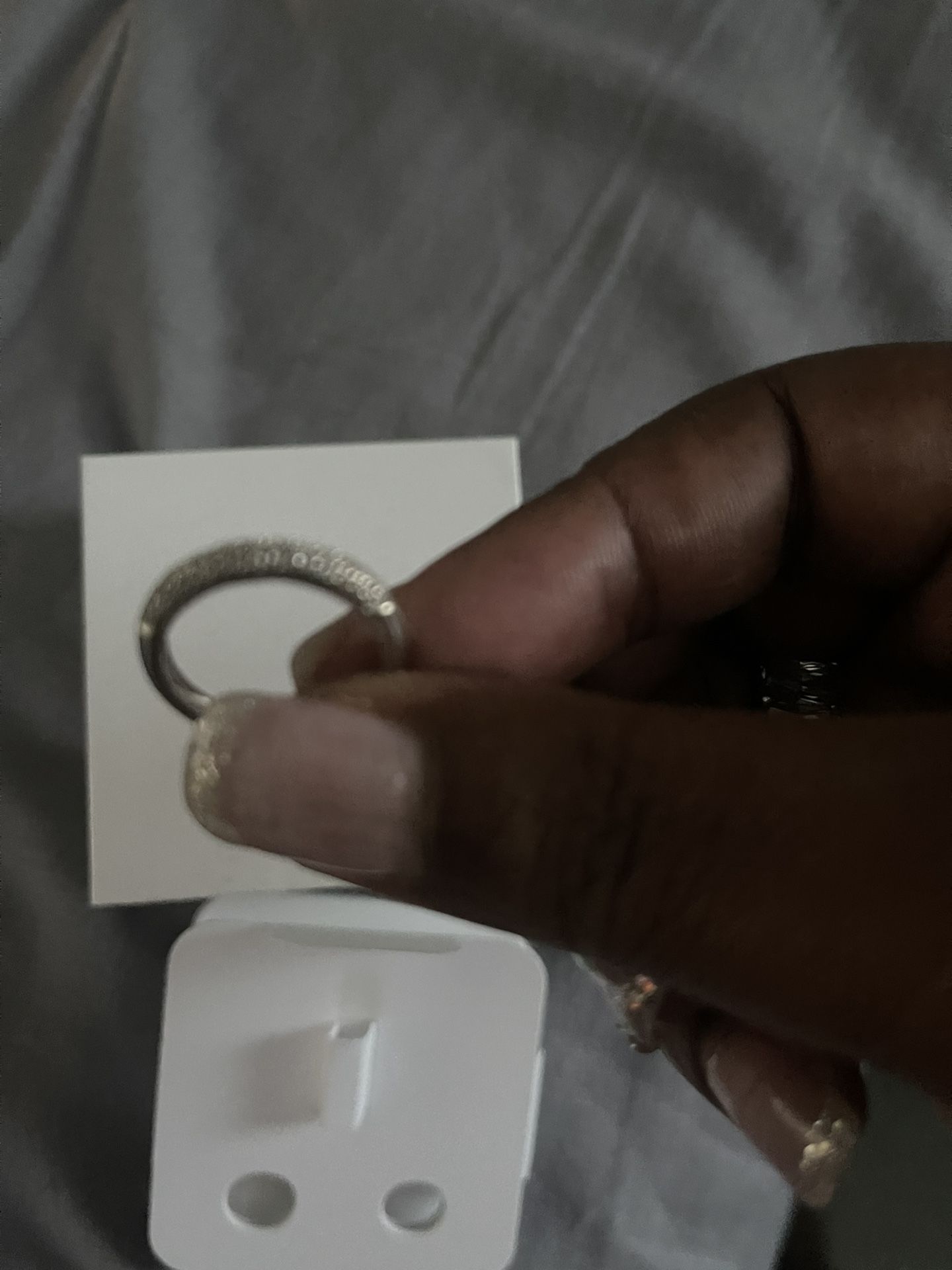 14 K Diamond Wedding Band