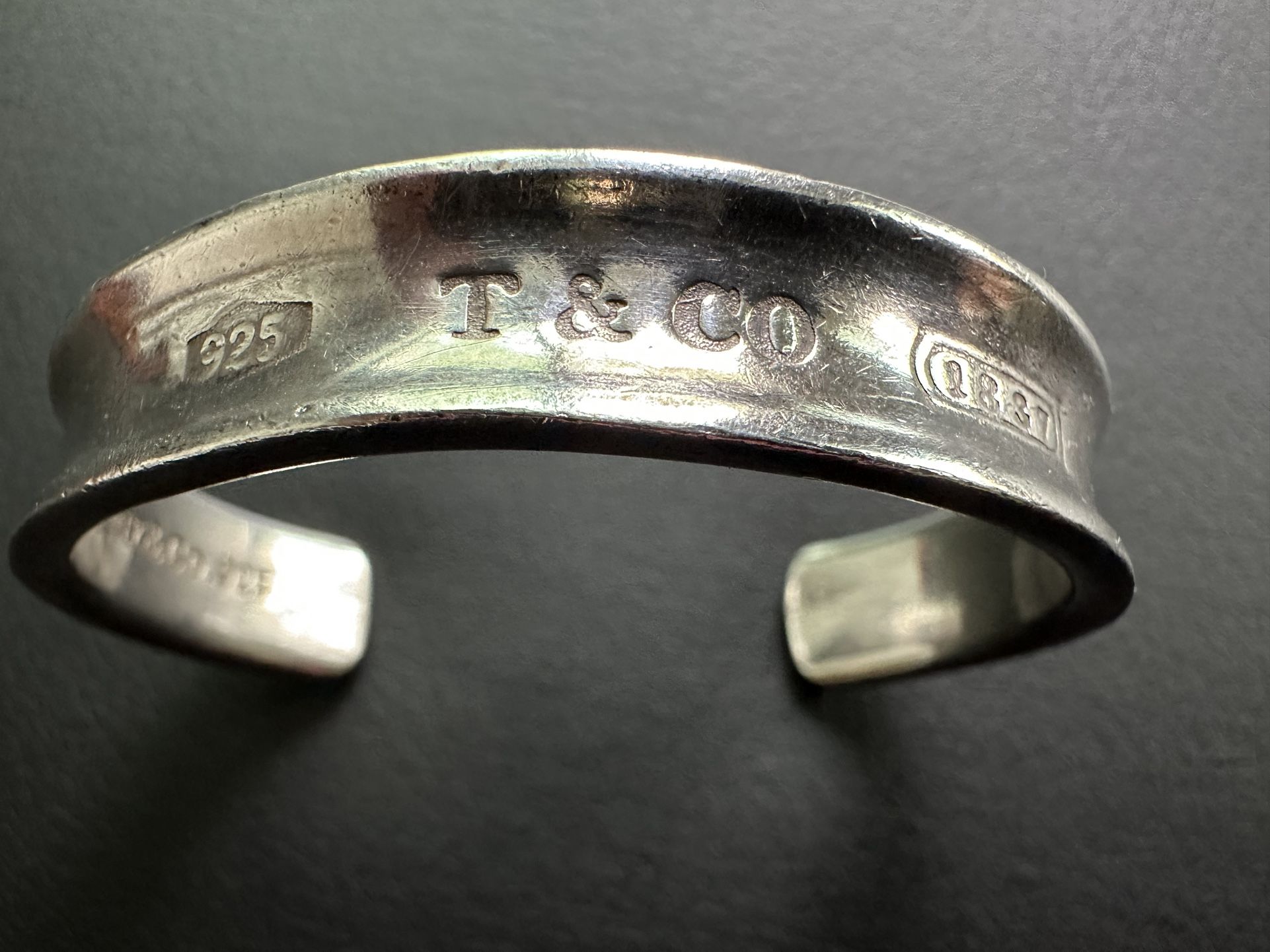 Tiffany & Co Sterling Silver 1837 Cuff Bracelet 7” (vintage from 1997)