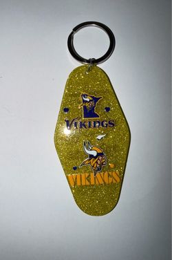 Minnesota Vikings Glitter Hotel Keychain