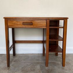 Solid Wood Desk Antique Maple Color