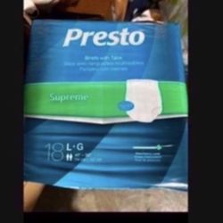 Adult Diapers Size Large With Tabs 48 Packs For Only 200.00