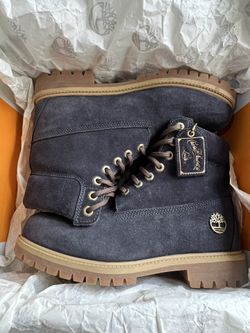 Timberland Heritage Dark Blue Suede Boots