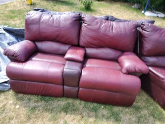 Leather couches