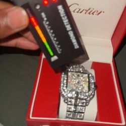 Moissanite Cartier Watch 