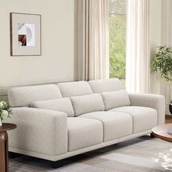 Sofa Couch 89” Beige - Off White