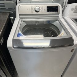 LG 5.5 Cu.ft Smart Top load Washer In White With Impeller Allergens Steam Cycle And Turbo wash