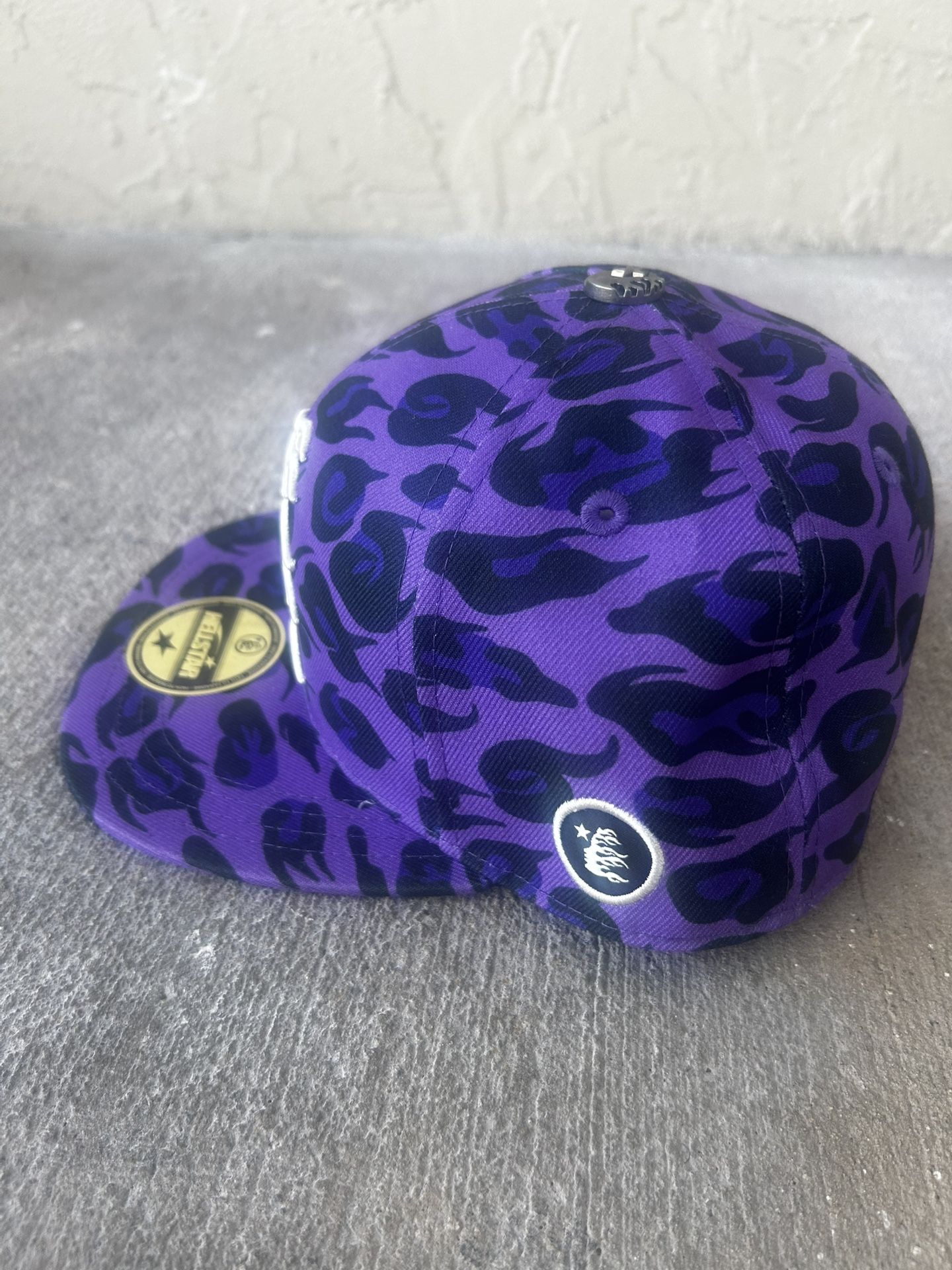 HELLSTAR CHEETAH PRINT HAT [PURPLE]