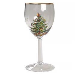 Spode Christmas Tree Wine Glasses