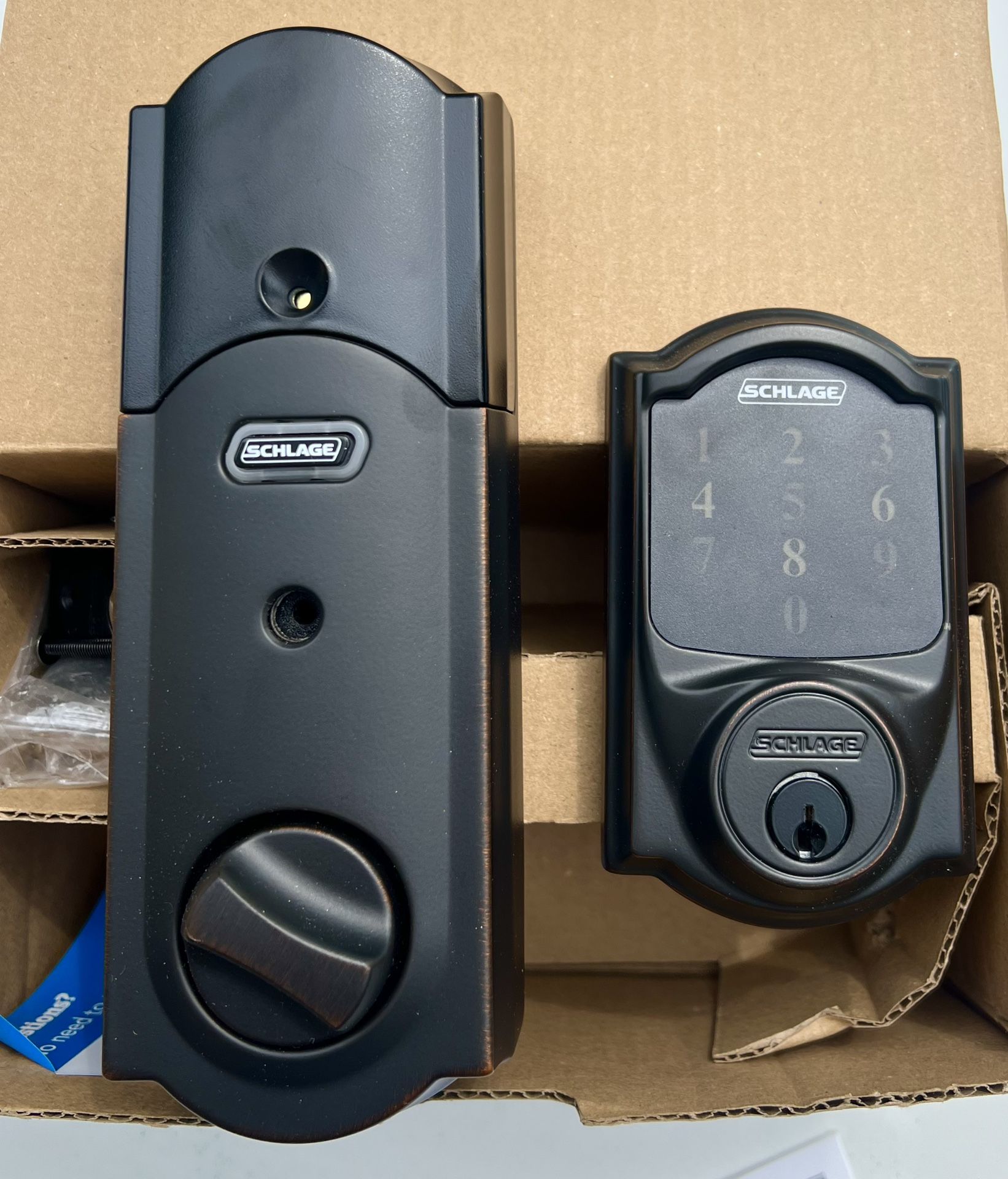 Connect Camelot Touchscreen Electronic Deadbolt with Built-in Alarm and Z-Wave Plus Technology. Smart Lock