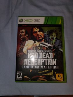Red Dead Redemption Game of the Year Xbox 360. Complete in box.