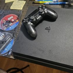 Ps4 with games, control and 40 Inch Samsung TV 