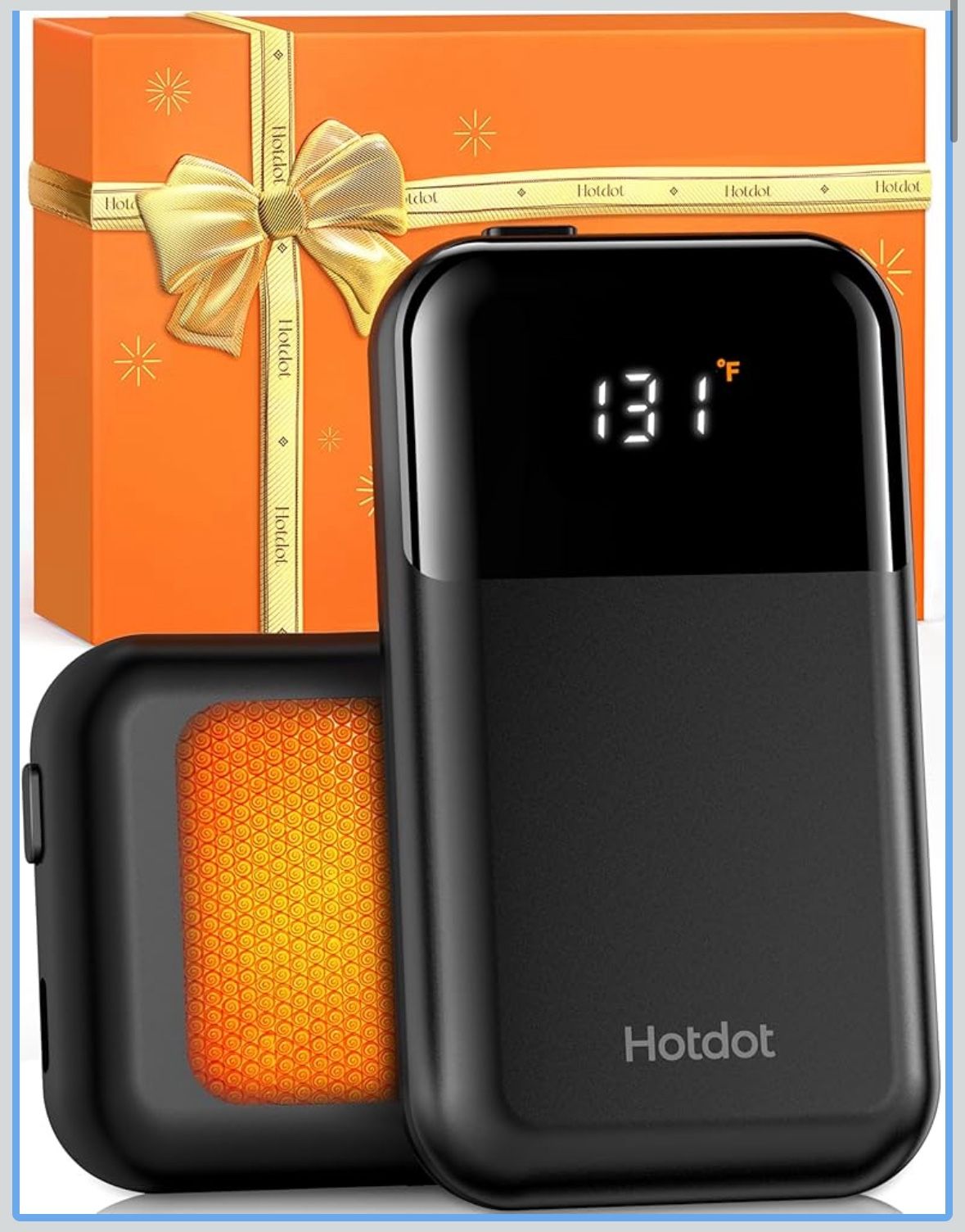 Brand New, Rechargeable Hand Warmers (2-Pack) – 4 Heat Levels & LED Display 🔥