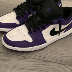 Jordan 1 Low Court Purple 