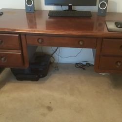 Desk, lamps, twin bed, night stands , take it all moving