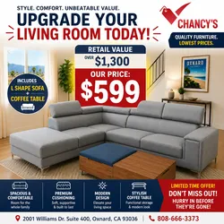 🔥 Modern Sectional Sofa Sale – Only $599!