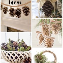 Pinecones Woodland Decorative Wedding Winter Christmas Decor Decorations