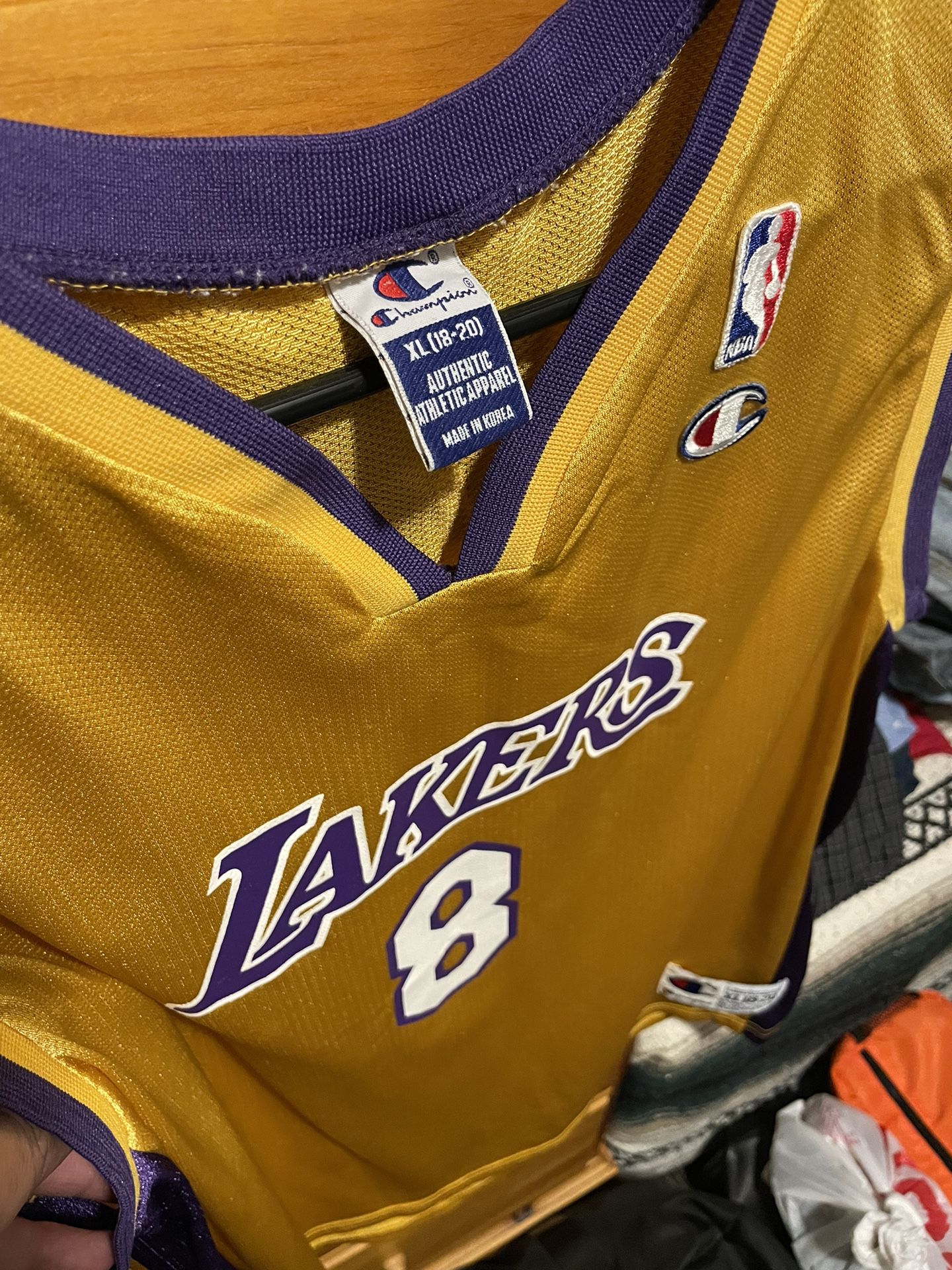 Kobe Bryant Los Angeles Lakers 00’s Champion Jersey XL YOUTH
