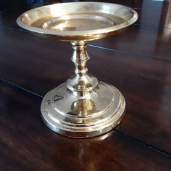 Partylite Brass Pillar Candle Holder