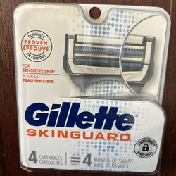 Gillette Skin guard Razor Cartridges (4 Ct) $10