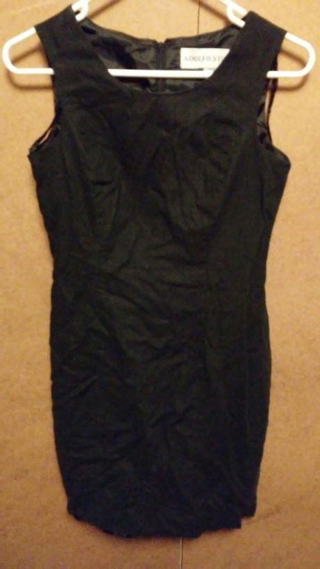 Adolf Studio Black Dress Sz 4 petite $10