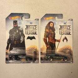 Hot Wheels DC Justice League Batman Street Shaker or Aquaman Blvd. Bruiser. $5 each or both for $8.