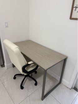Desk and chair