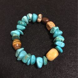 Beautiful turquoise & Brown Bracelet
