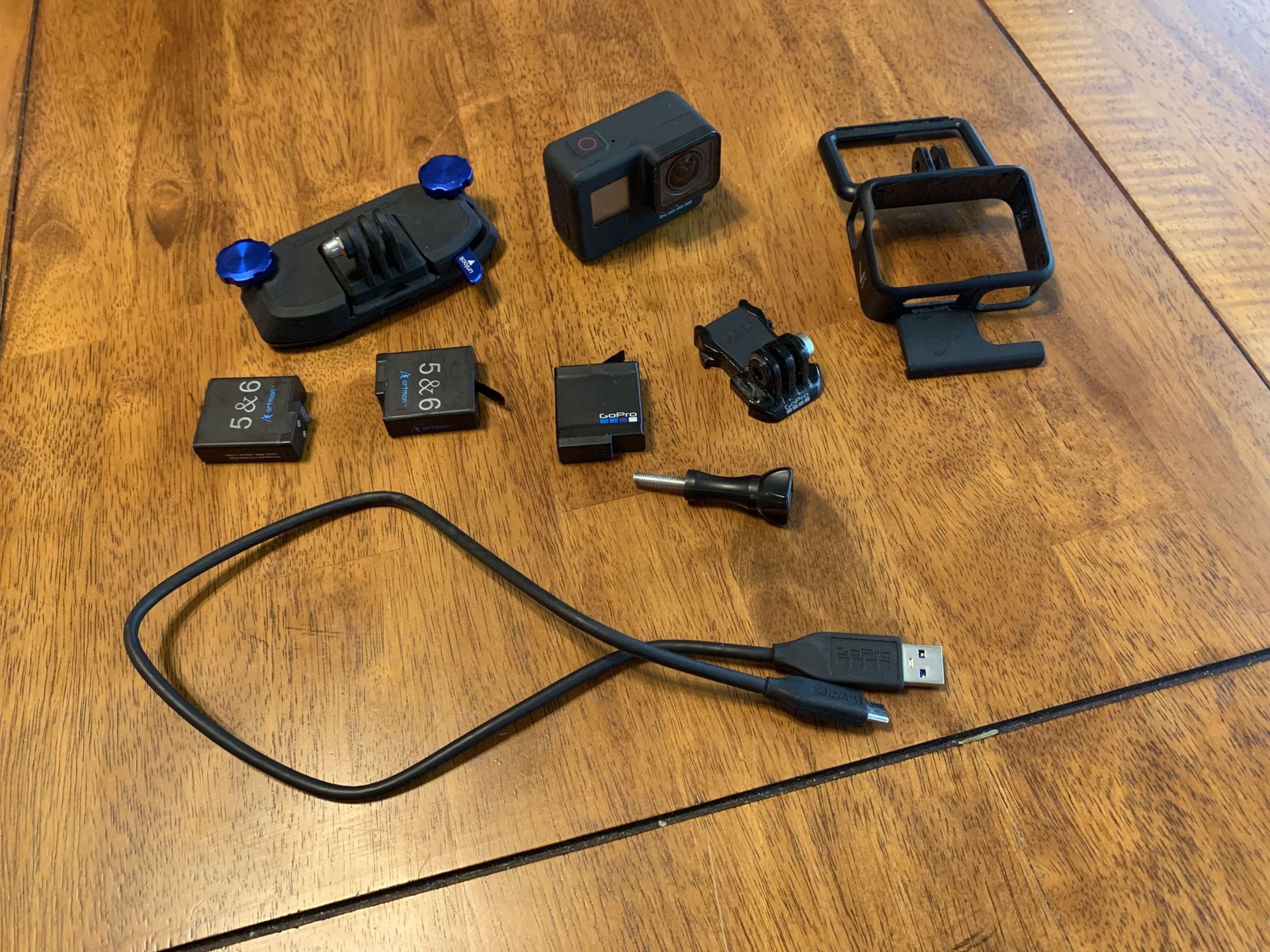 GoPro Hero7 Black with Extra Batteries (Used No Signs of Wear)
