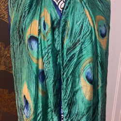 Peacock 🦚 Silk Scarf 