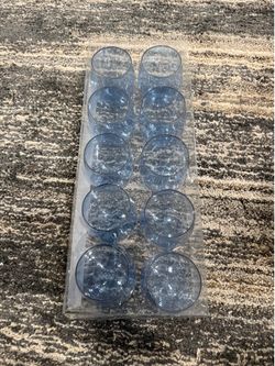 Plastic (blue) wine glasses