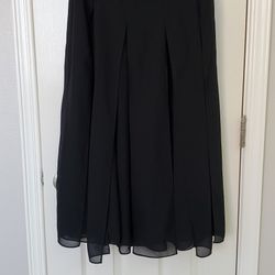 Sheri Martin Black Skirt With Sheer Overlay Size 6