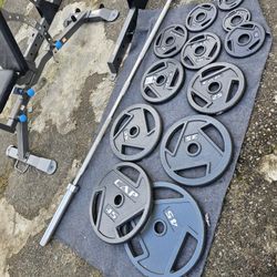 Olympic Weights And Barbell 