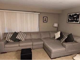 Grey u shaped sectional $250 obo