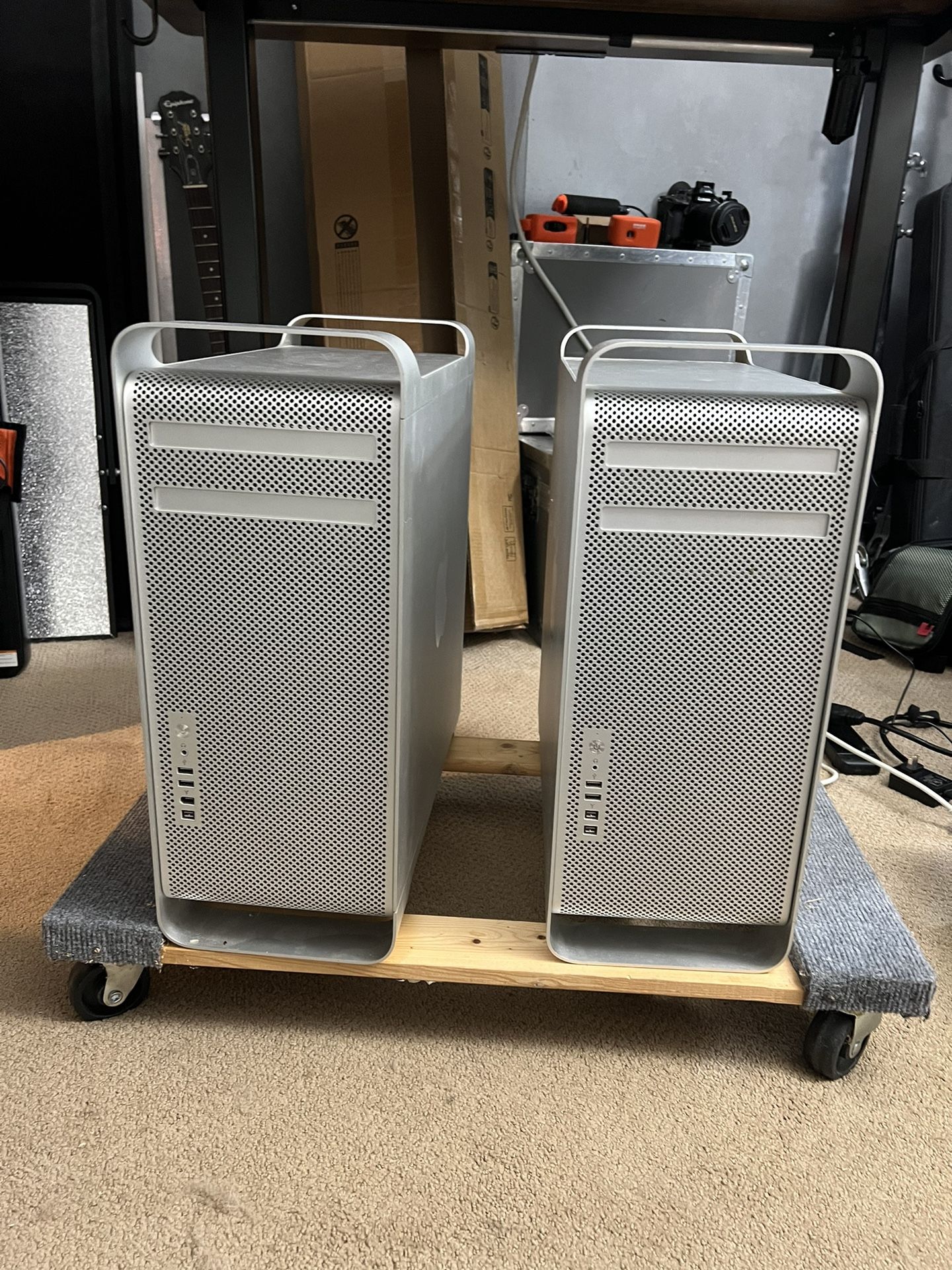Two Mac Pro towers