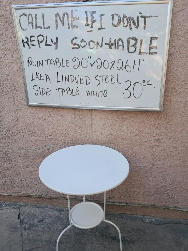 IKEA Lindved Steel Side Table