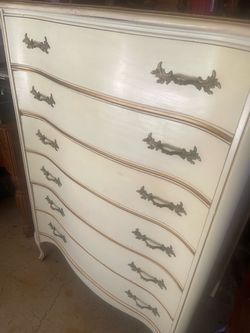 Dixie four drawer French provincial tall chest