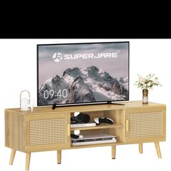 SUPERJARE Boho TV Stand