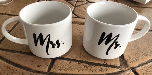 Mr an mrs coffee mugs
