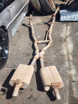 MUSTANG 5.0 xpipe dual exhaust w/ flowmasters 79-95