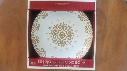 Holiday Dinner and Appetizer Plate Sets